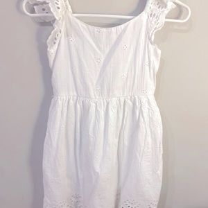 Pretty White Eyelet Summer Dress